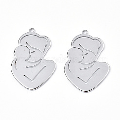Pendentifs en acier inoxydable 201 anti-ternissement&nbsp;LS-STAS-N098-070P