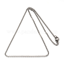 Collana a catena in acciaio inossidabile 304 anti-ossidazione per uomo e donna&nbsp;LS-STAS-L164A-01P-A