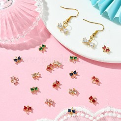 20 шт. позолоченные латунные подвески для стеклянного разъема&nbsp;KK-CJ0002-28