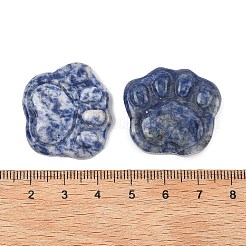 Резные кабошоны из натуральной точечно-голубой яшмы&nbsp;G-I395-A06