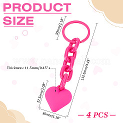 4шт. брелки из сплава&nbsp;KEYC-ME0001-10A