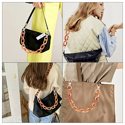 Sangle de sac à chaîne en acrylique&nbsp;FIND-WH0077-22