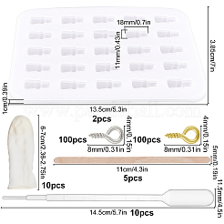 Kits de fabrication de moules pour pendentifs ours DIY&nbsp;DIY-GF0002-68