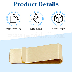 12 шт. 2-х цветные зажимы для денег из нержавеющей стали AJEW-CP0008-89