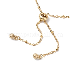 2шт 2 цвета 304 нержавеющая сталь слайдер браслет изготовление AJEW-JB01252