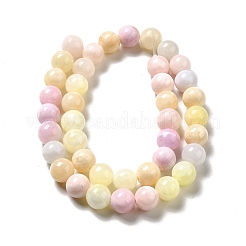 Природного зеленого нефрита нитей бисера G-G757-03-12mm