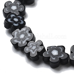 Ручной работы millefiori стеклянные бусины нитки&nbsp;LAMP-F035-09H