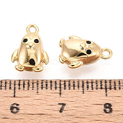 Латунные микропаве прозрачные подвески с фианитом KK-T078-12G