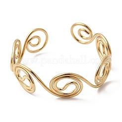 Bracelets manchettes en acier inoxydable 304 pour femmes&nbsp;LS-BJEW-Z150-01G-01