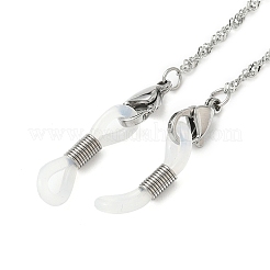 Chaînes de Singapour en acier inoxydable 304 pour chaînes de lunettes&nbsp;AJEW-EH00403-01