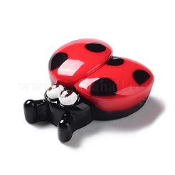 Кабошоны из непрозрачной смолы с милыми насекомыми&nbsp;RESI-Q217-01A