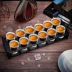 Бамбуковые многоцелевые выставочные витрины с 12 отверстием AJEW-WH0317-58B