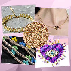 1000 шт. стеклянные витые бусины-стекляшки SEED-HY0001-12B