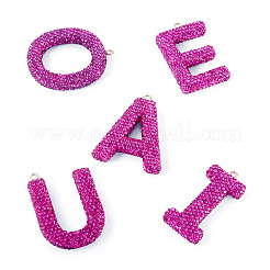 5 Stück 5 Stile handgemachte große Anhänger aus Polymer Clay mit Strassen&nbsp;FIND-BT0001-39C