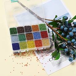 Fgb 375g 15 colori 12/0 perline di vetro rotonde di grado A&nbsp;SEED-JP0011-15-2mm