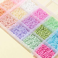 180 г 15 стиль 8/0 краска для выпечки и цейлонские круглые стеклянные бусины SEED-FS0001-04