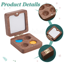 Деревянные акварельные краски банки коробка&nbsp;AJEW-WH0542-84A