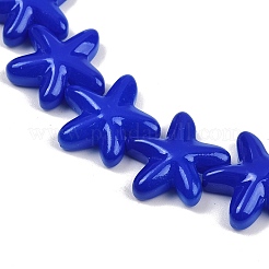 Выпечка окрашенные стеклянные бусины LAMP-C021-01G