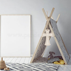 15 шт. 3 стиля необработанных деревянных крестов WOOD-AR0001-31