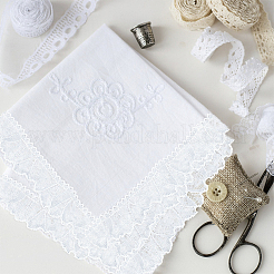 Отделка из полиэстерового кружева в виде листьев OCOR-WH0070-132A