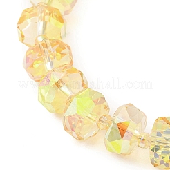 Прозрачные гальванопластические стеклянные бусины нити&nbsp;EGLA-P062-01A-HP02