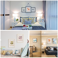 Холст висит картина HJEW-CN0001-03A