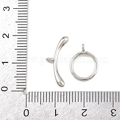 Кольцо из латуни Переключить застежками&nbsp;KK-G548-39P