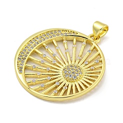 Покрытие стойки латунь микропаве прозрачные подвески из кубического циркония KK-B091-35G