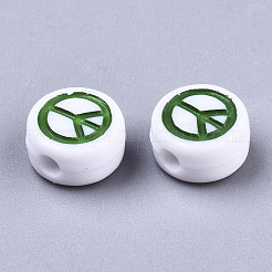 Непрозрачные акриловые бусины MACR-N008-35