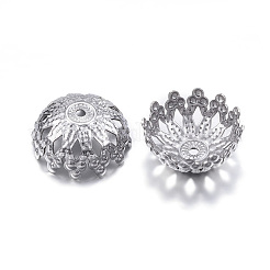 Бусины-цветы из нержавеющей стали 304&nbsp;LS-STAS-G127-03P