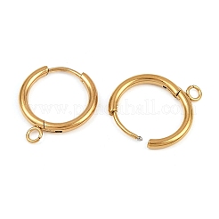 Фурнитура для сережек-колец из нержавеющей стали 304&nbsp;X-STAS-B095-01G