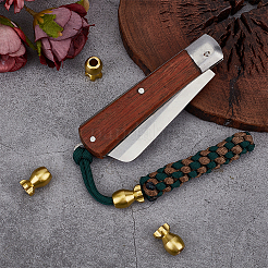 4 Stück Messing EDC Europäische Perlen&nbsp;KK-FG0001-35G