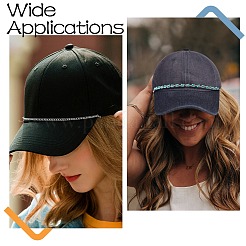 Цинковый сплав с цепочкой из искусственного жемчуга ABS и железа и синтетической бирюзы AJEW-CJC0020-004P-1