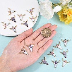 50шт 5 стиля подвески из цинкового сплава с эмалью PALLOY-CJ0001-145