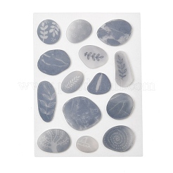 3D Kieselstein-Aufkleber-Set aus Epoxidharz und Papieraufklebern&nbsp;DIY-Z045-01B