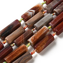 Naturbrand Knistern Achat Perlen Stränge&nbsp;G-P605-J02-01