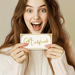 Бумажная подарочная карта&nbsp;AJEW-WH0832-005