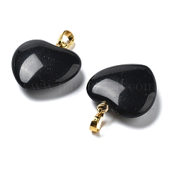 Природные подвески обсидиана&nbsp;G-G956-B40-G