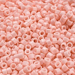 焼付塗装ガラスシードビーズ  シリンダー  ピンク  2.5x2mm  穴：1.4mm  約45359個/ポンド&nbsp;SEED-S042-05A-32