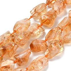 Природный цитрин бисер нитей G-L634-A02-03