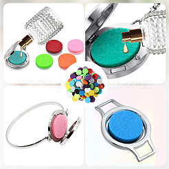 96 шт. 12-х цветные волокнистые парфюмерные диски&nbsp;DIY-SP0004-47A-02