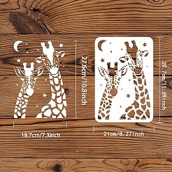 Große wiederverwendbare Zeichenschablonen aus Kunststoff&nbsp;DIY-WH0202-391