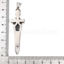 Pendentifs de grande taille en acier inoxydable chirurgical 316&nbsp;LS-STAS-Z073-16AS