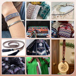 10 ярд полиэфирные ленты с вышивкой в этническом стиле&nbsp;OCOR-PH0006-74C