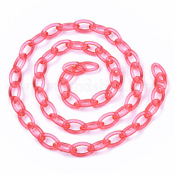 Chaînes de câble en plastique ABS transparent faites à la main&nbsp;KY-S166-001E