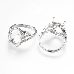 Оправы для колец-солитеров из латуни KK-K196-03P