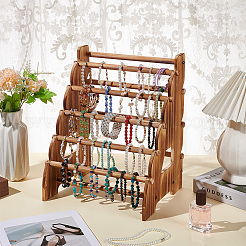 5-lagiger Holzarmband-Organizer-Ausstellungsständer&nbsp;BDIS-WH0011-06