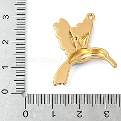 Подвески из нержавеющей стали 304 с эмалью&nbsp;STAS-P404-02G