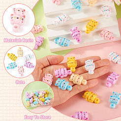 Кабошоны из смолы 30шт 6 цветов&nbsp;RESI-TA0003-80