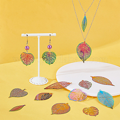 40 шт. 10 стиля ионного покрытия (IP) 201 нержавеющая сталь филигранные большие подвески STAS-PH0005-51